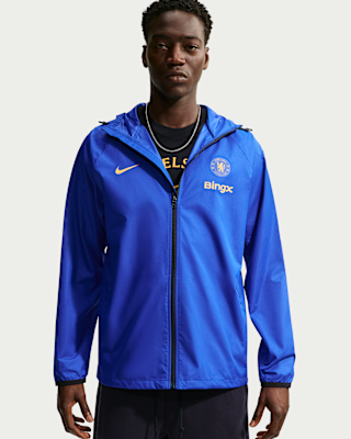 Chelsea FC Academy Pro Men's Nike Storm-FIT Soccer Hooded Rain